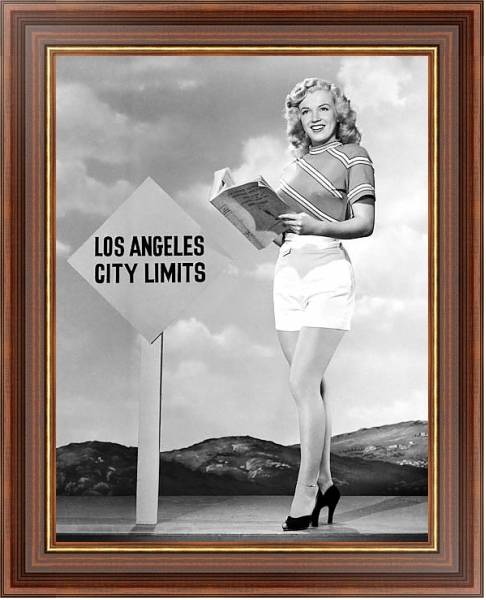 Постер Monroe, Marilyn 70 с типом исполнения На холсте в раме в багетной раме 35-M719P-83