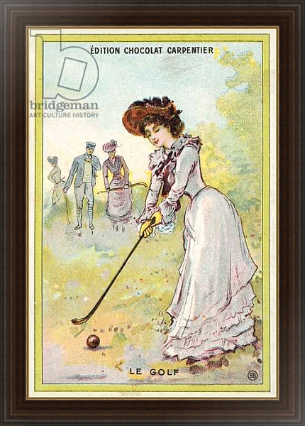 Постер Golf 1 с типом исполнения На холсте в раме в багетной раме 1.023.151