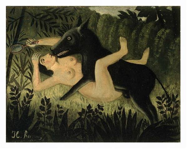 Постер Beauty and the Beast, c.1908 с типом исполнения На холсте в раме в багетной раме 221-03