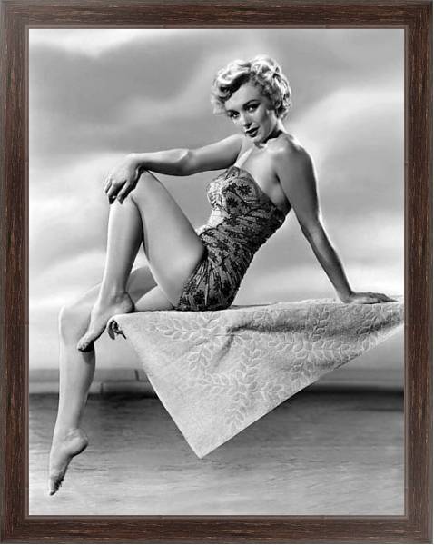 Постер Monroe, Marilyn 84 с типом исполнения На холсте в раме в багетной раме 221-02