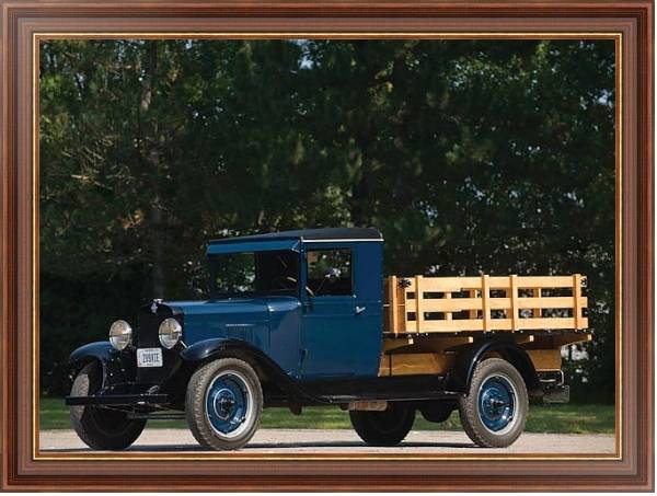 Постер Chevrolet Universal 1-ton Stake Truck '1930 с типом исполнения На холсте в раме в багетной раме 35-M719P-83