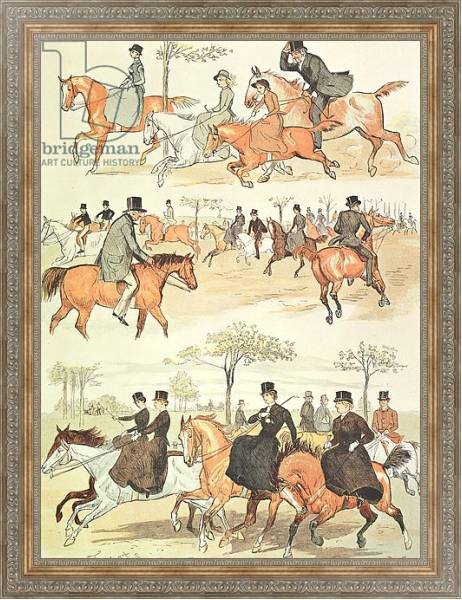 Постер Riding Side-saddle с типом исполнения На холсте в раме в багетной раме 484.M48.310