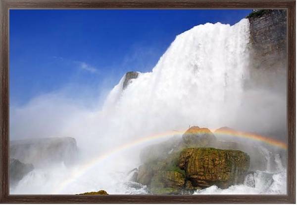 Постер Водопады Игуасу. Аргентина 2 с типом исполнения На холсте в раме в багетной раме 221-02