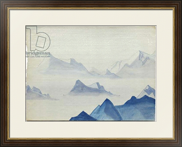 Постер Himalayas, album leaf, 1933/34 с типом исполнения Под стеклом в багетной раме 1.023.036
