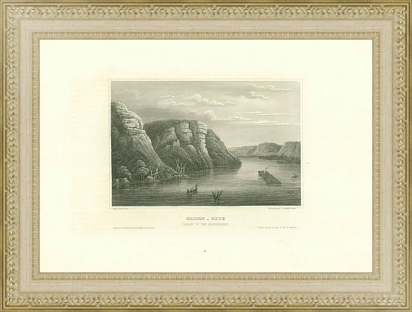Постер Maiden - Rock (Valley of the Mississippi) с типом исполнения Акварель в раме в багетной раме 484.M48.725