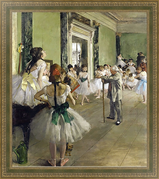 Постер Танцевальный класс 2 с типом исполнения На холсте в раме в багетной раме 484.M48.640