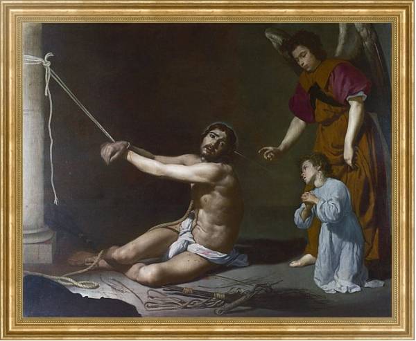 Постер Христос 2 с типом исполнения На холсте в раме в багетной раме NA033.1.051