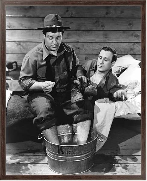 Постер Abbott & Costello (Buck Privates) с типом исполнения На холсте в раме в багетной раме 221-02