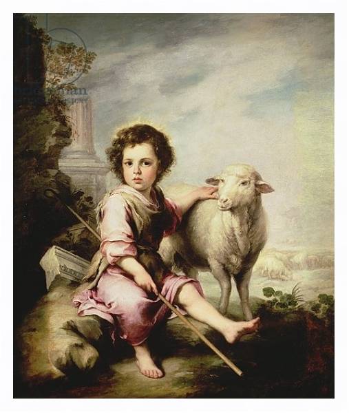 Постер The Good Shepherd, c.1650 с типом исполнения На холсте в раме в багетной раме 221-03