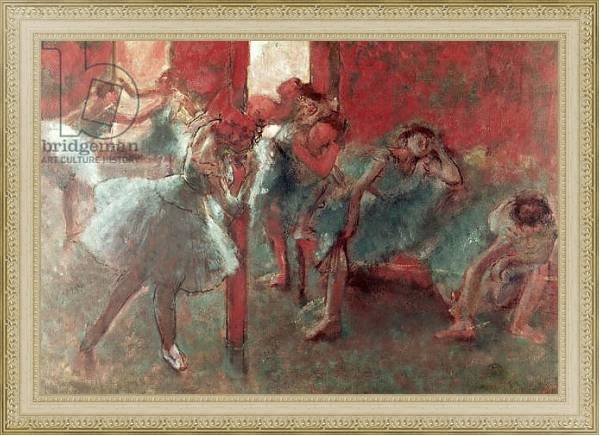 Постер Dancers at Rehearsal, 1895-98 с типом исполнения На холсте в раме в багетной раме 484.M48.725