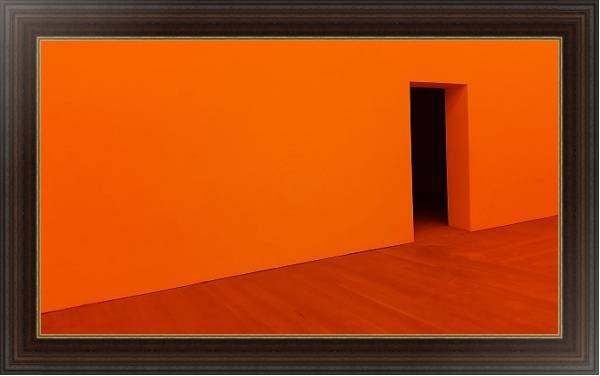 Постер Оранжевая комната с типом исполнения На холсте в раме в багетной раме 1.023.151
