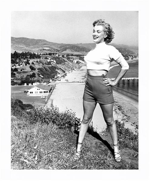 Постер Monroe, Marilyn 87 с типом исполнения На холсте в раме в багетной раме 221-03