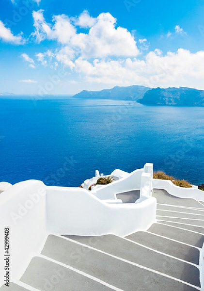Постер Греция, Санторини 3 с типом исполнения На холсте без рамы
