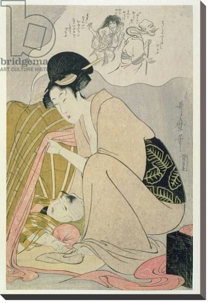 Постер T H Riches 1913. Child having a Nightmare, c.1801 с типом исполнения На холсте без рамы