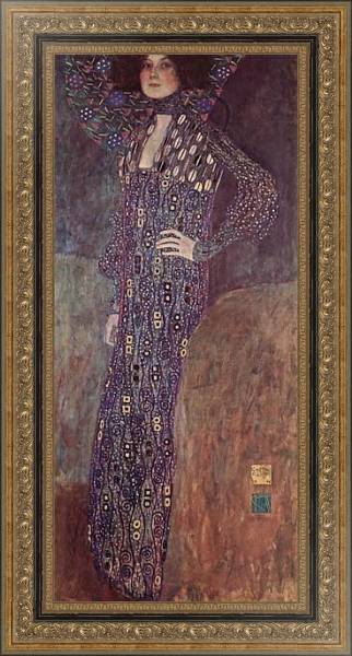 Постер Портрет Эмилии Флёге с типом исполнения На холсте в раме в багетной раме 486.M45.170
