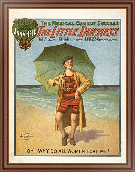 Постер The little duchess the musical comedy success. с типом исполнения На холсте в раме в багетной раме 35-M719P-83