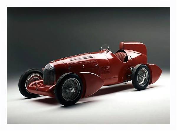 Постер Alfa Romeo Tipo B Aerodynamica '1934 с типом исполнения На холсте в раме в багетной раме 221-03