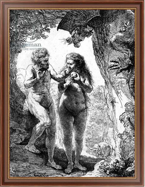 Постер Adam and Eve, 1638 с типом исполнения На холсте в раме в багетной раме 35-M719P-83