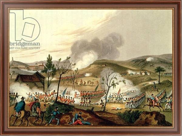 Постер The Battle of Waterloo, 18 June 1815 с типом исполнения На холсте в раме в багетной раме 35-M719P-83
