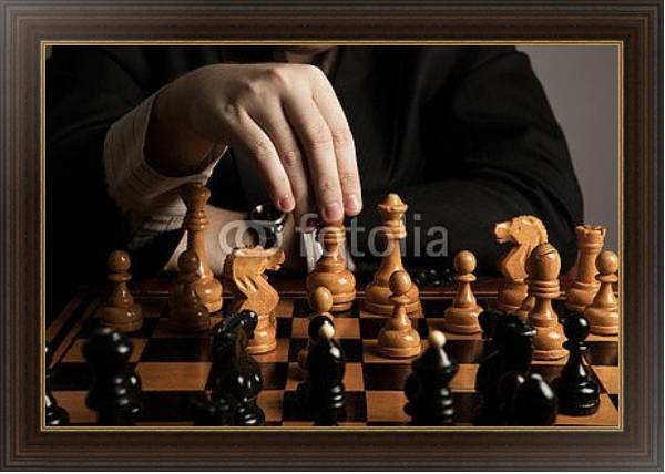 Постер Шахматы 6 с типом исполнения На холсте в раме в багетной раме 1.023.151