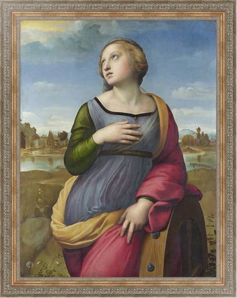 Постер Святая Катерина из Александрии с типом исполнения На холсте в раме в багетной раме 484.M48.310