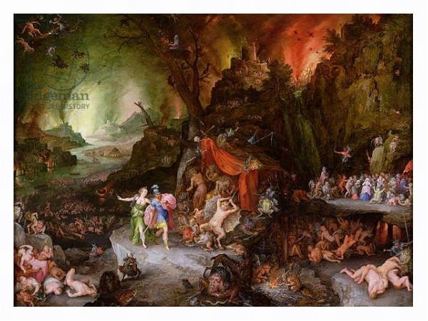 Постер Aeneas and the Sibyl in the Underworld, 1598 с типом исполнения На холсте в раме в багетной раме 221-03