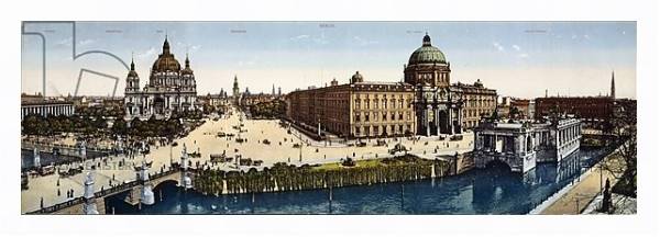 Постер View of Berlin at the turn of the century с типом исполнения На холсте в раме в багетной раме 221-03