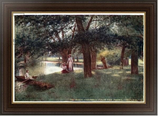 Постер The River Cherwell, from the Parks, Oxford с типом исполнения На холсте в раме в багетной раме 1.023.151