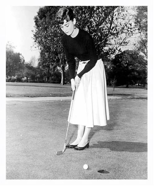 Постер Hepburn, Audrey 28 с типом исполнения На холсте в раме в багетной раме 221-03