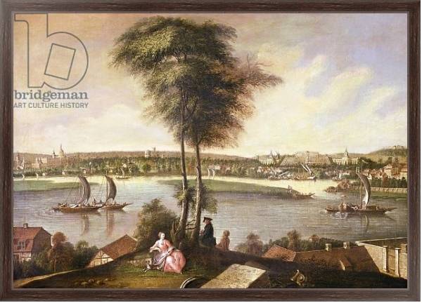 Постер View of the Sanssouci park from Brauhausberg, 1772 с типом исполнения На холсте в раме в багетной раме 221-02