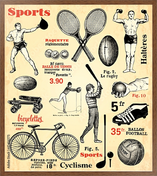 Постер Sports с типом исполнения На холсте в раме в багетной раме 1727.4310
