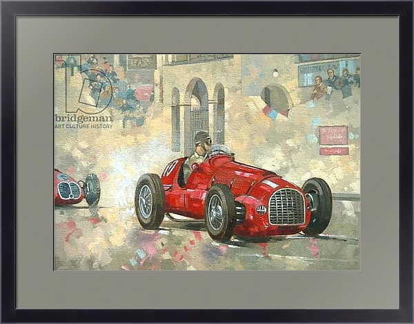Постер Whitehead's Ferrari passing the pavillion, Jersey с типом исполнения Под стеклом в багетной раме 221-01