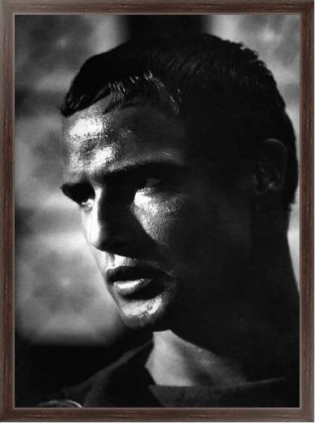 Постер Brando, Marlon (Julius Caesar) с типом исполнения На холсте в раме в багетной раме 221-02