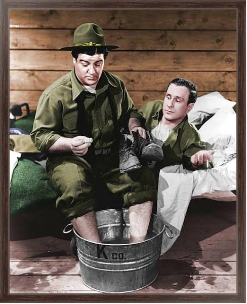 Постер Abbott & Costello (Buck Privates) 2 с типом исполнения На холсте в раме в багетной раме 221-02