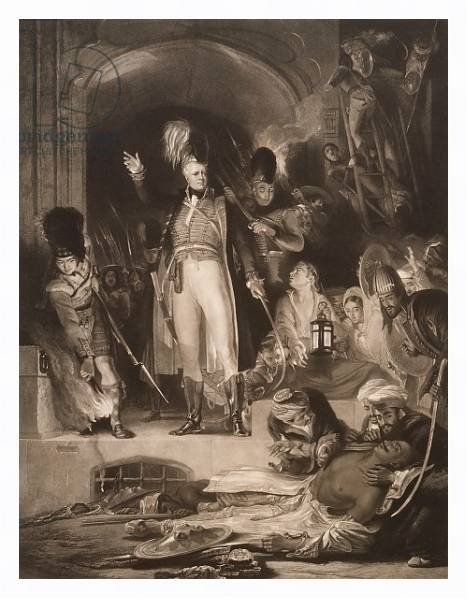 Постер Sir David Baird discovering the body of Tipu Sultan, 1843 с типом исполнения На холсте в раме в багетной раме 221-03