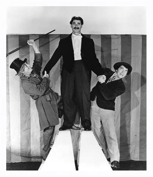 Постер Marx Brothers (At The Circus) 6 с типом исполнения На холсте в раме в багетной раме 221-03