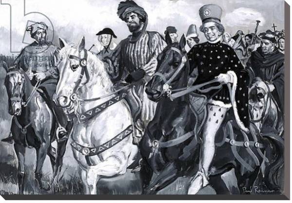 Постер The Knight, from 'Canterbury Tales' by Geoffrey Chaucer с типом исполнения На холсте без рамы
