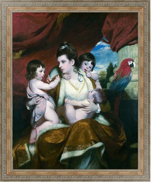 Постер Леди Кокбурн и ее три старших сына с типом исполнения На холсте в раме в багетной раме 484.M48.310