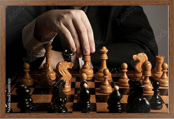 Постер Шахматы 6 с типом исполнения На холсте в раме в багетной раме 1727.4310