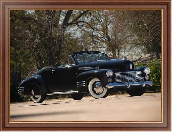 Постер Cadillac Sixty-Two Convertible Coupe by Fleetwood '1941 с типом исполнения На холсте в раме в багетной раме 35-M719P-83