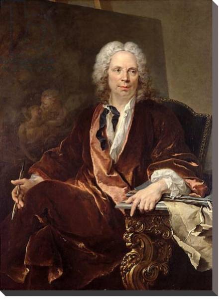 Постер Portrait of Louis Galloche 1734 с типом исполнения На холсте без рамы
