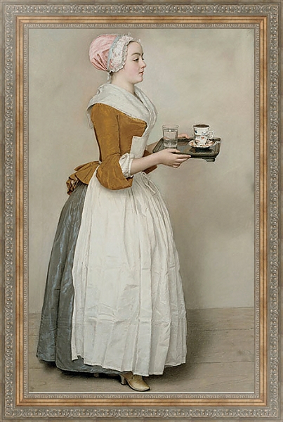 Постер Шоколадница с типом исполнения На холсте в раме в багетной раме 484.M48.310