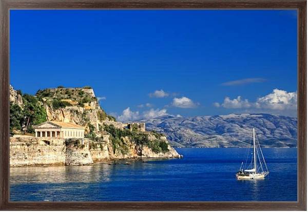 Постер Остров Корфу. Греция с типом исполнения На холсте в раме в багетной раме 221-02