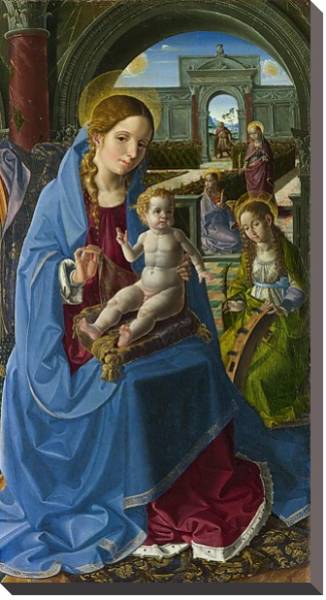 Постер Дева Мария со Святыми с типом исполнения На холсте без рамы