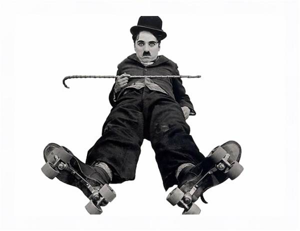 Постер Chaplin, Charlie (Rink, The) с типом исполнения На холсте в раме в багетной раме 221-03