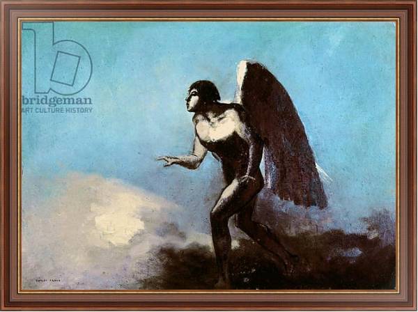 Постер The Winged Man or, Fallen Angel, before 1880 с типом исполнения На холсте в раме в багетной раме 35-M719P-83