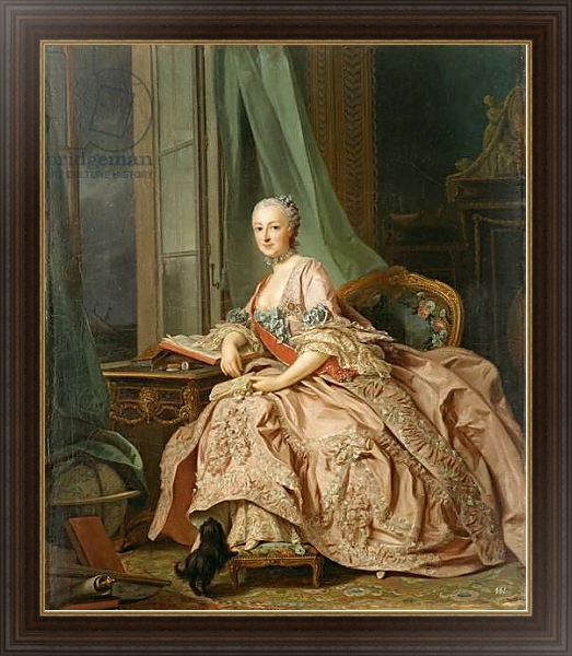 Постер Anastasia Ivanovna, Countess of Hessen-Homberg, Princess Trubetskoy, 1757 с типом исполнения На холсте в раме в багетной раме 1.023.151