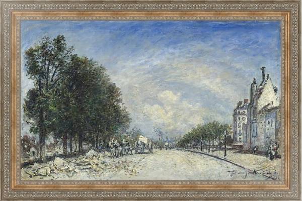 Постер The Boulevard de Port-Royal, Paris с типом исполнения На холсте в раме в багетной раме 484.M48.310