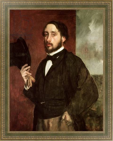 Постер Self portrait, c.1862 с типом исполнения На холсте в раме в багетной раме 484.M48.640