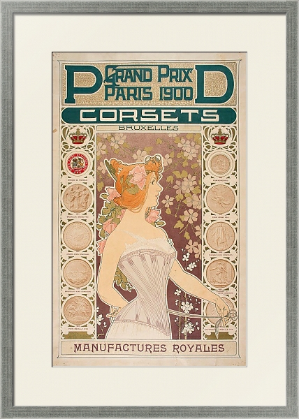 Постер Pd Corsets с типом исполнения Под стеклом в багетной раме 1727.2510